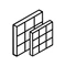 Aluminum ceilings icon